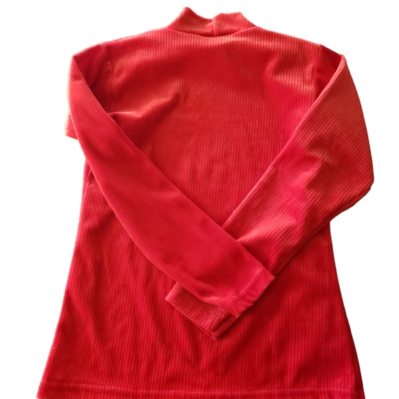 Louise Paris S 100% Polyester Red Turtle Neck Sweater - Picture 2 of 6